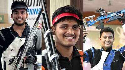 Asian Games 2026: Niraj Kumar, Rudrankksh Patil, Aishwary Pratap Singh win silver in 50m rifle 3 positions team event | Asian Games 2026 News