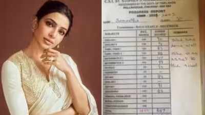 Throwback to Samantha Ruth Prabhu’s Class 10 marksheet amid pregnancy; teacher called her an ‘asset to the school’ as actress scored 887 out of 1000 marks | Telugu Movie News