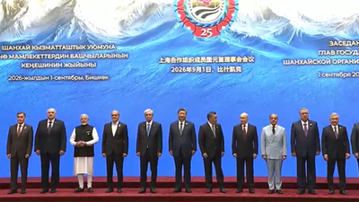 Watch: PM Modi shares warm handshakes with Xi, Putin at SCO Summit | India News