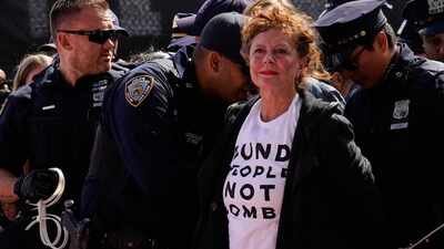 Susan Sarandon among Hollywood actors, politicians arrested for protesting against Benjamin Netanyahu outside UN – WATCH |