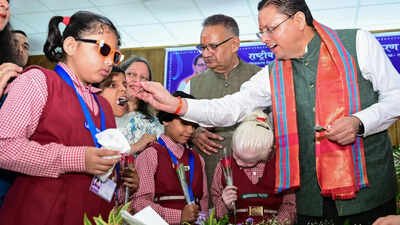 ‘They don’t need just sympathy, but empowerment’: Dhami celebrates birthday with children with disabilities | India News