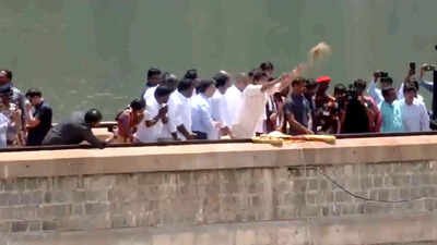 Vijay opens Mettur dam, brings Cauvery water to Tamil Nadu delta farmers | India News