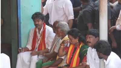 Watch: Tamil Nadu CM Vijay’s ‘chai pe charcha’ during bypoll campaign trail | India News