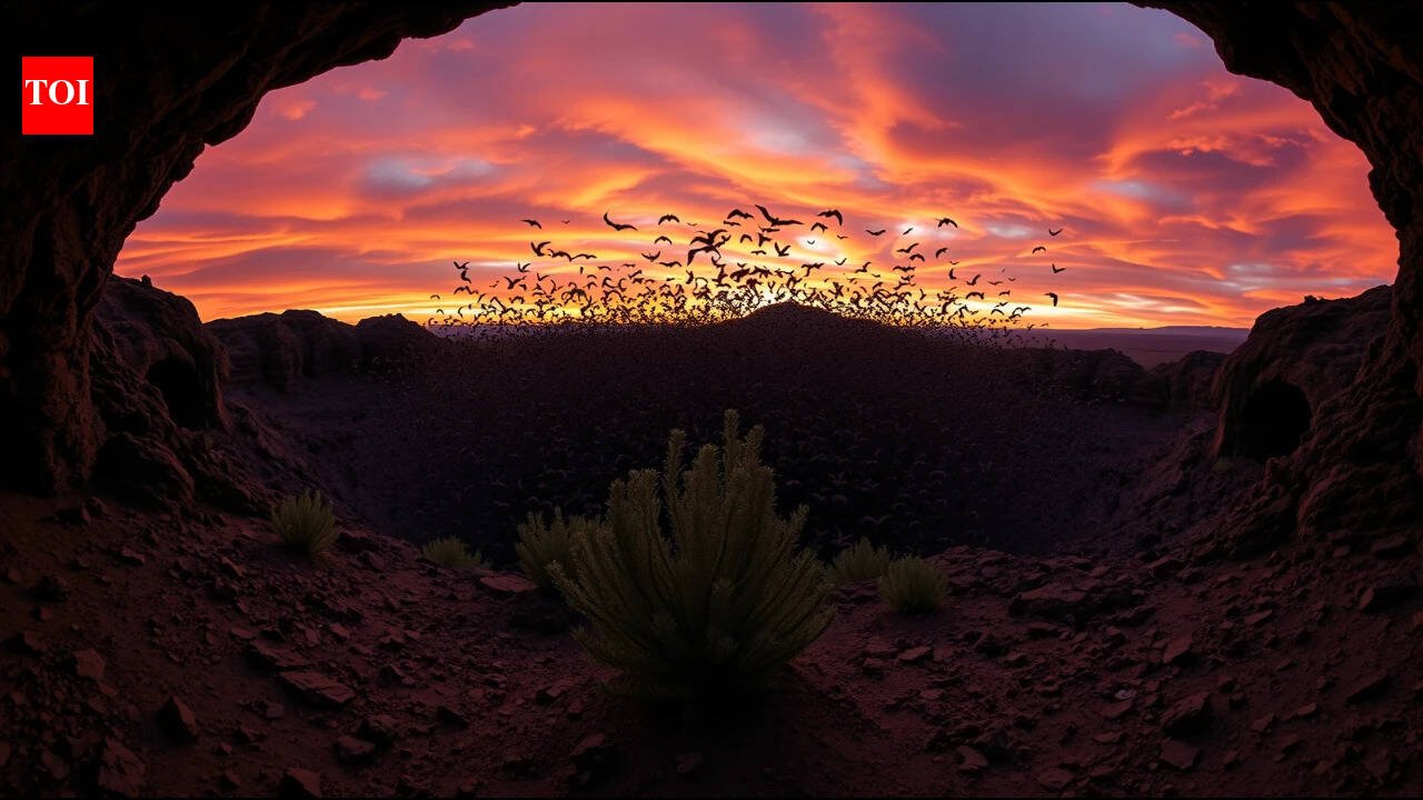 More than 1 million bats emerge from CNN founder Ted Turner’s New Mexico ranch; ancient lava tubes shelter one of North America’s largest bat populations | World News