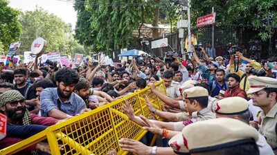 ‘Gyanesh ka resignation to lekar rahenge’: Congress calls for fresh protest in Delhi | India News