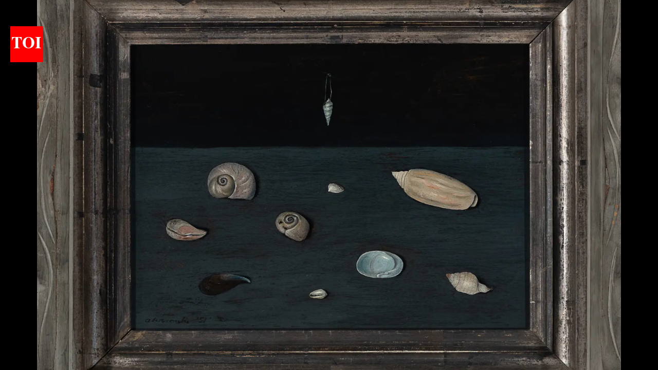 A Michigan collector paid $30 for a seashell painting at an estate sale; identified as a 1951 Gertrude Abercrombie work, it has now sold at Freeman’s in New York for a record $1,352,600