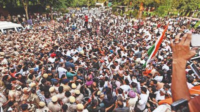 Rahul Gandhi: Anit-CEC protests: Opposition, police face off again; Rahul says won’t stop till Gyanesh quits | India News