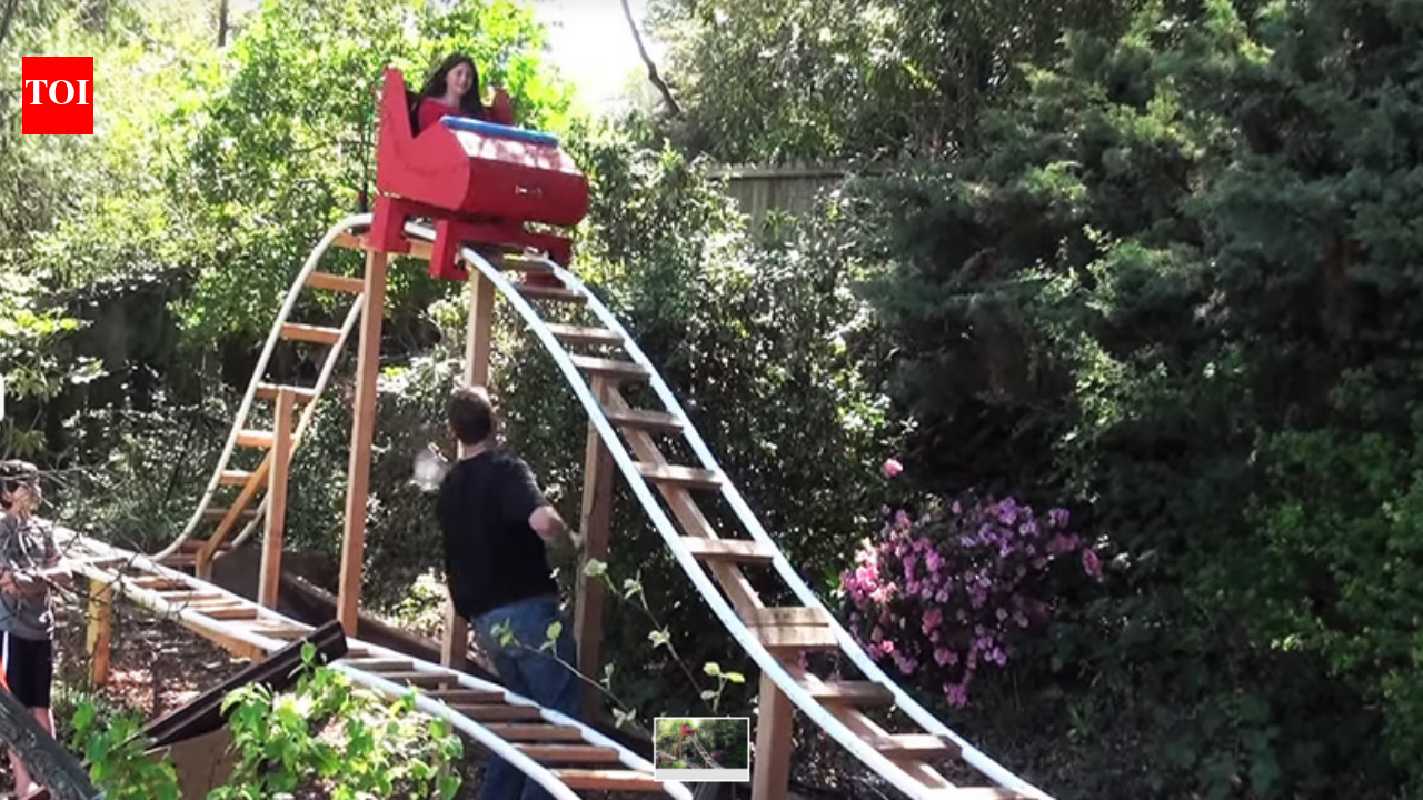 A California boy asked his father for a backyard roller coaster and he said yes; six weeks and about $3,500 later, a 180-foot homemade ride was winding through the family’s quarter-acre yard | World News