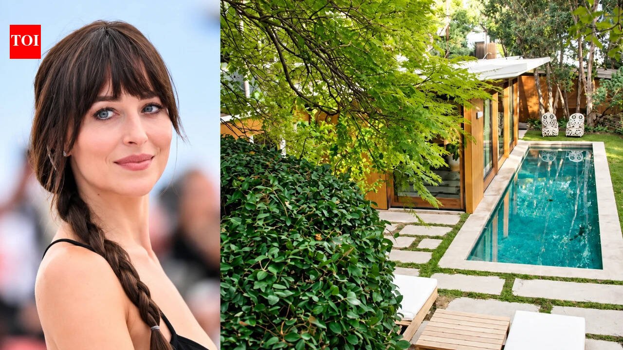 In 2016, Dakota Johnson paid $3.55 million for a 1947 Los Angeles midcentury home; after renovating the ‘tree house’ with Pierce & Ward, she sold it a decade later for $5.92 million after asking $6 million
