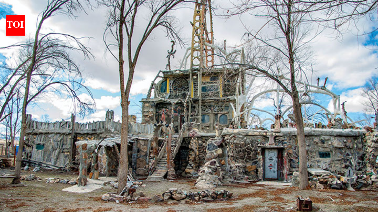 In 1969, a Nevada man began turning roadside junk, bottles, hubcaps and car parts into a desert home; decades later, the five-acre Thunder Mountain Monument is a free roadside attraction