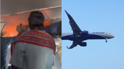 IndiGo Delhi-Chennai flight diverts to Hyderabad after electronic device battery catches fire | India News