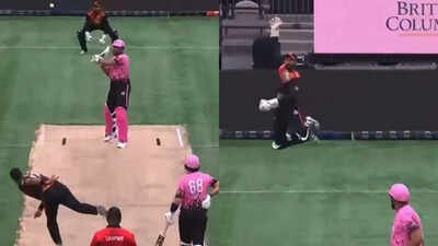 Bizarre! Ali Khan’s wide ball goes for six, batter gets only five runs – Watch | Cricket News