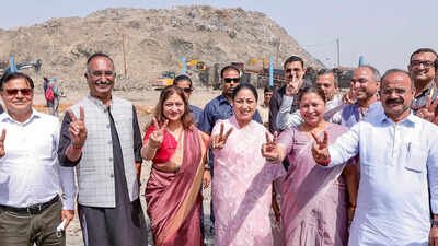 Delhi Garbage Disposal: Delhi landfill garbage mountains shrinking, 100 acres reclaimed in 18 months: CM Rekha Gupta | India News