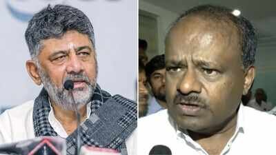 ‘Congress will push him out as CM’: Kumaraswamy after DKS being ‘pushed’ at Delhi march | India News