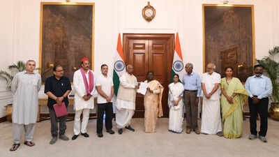 ‘Repeal all assembly polls over last 2 years’: INDIA bloc MPs meet President Murmu, make 4 demands | India News