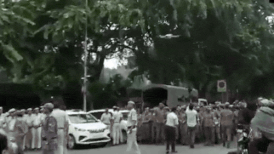 Watch: Drones take to Delhi skies ahead of CJP protest against CEC Gyanesh Kumar | India News