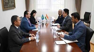 India, Kazakhstan review bilateral ties, vow to deepen partnership | India News