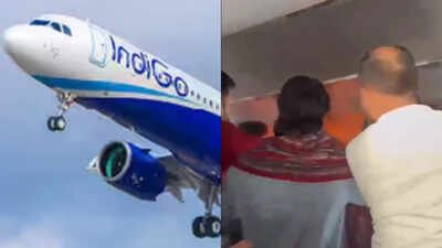 Watch: Power bank catches fire mid-air, Delhi-Chennai flights makes emergency landing in Hyderabad | India News