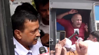 ‘Another Jantar Mantar’: AAP workers gherao police station after Kejriwal’s detention | India News