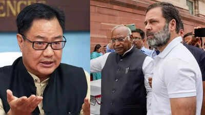 ‘Learn to serve selflessly from PM Modi’: Kiren Rijiju targets Rahul Gandhi over anti-CEC protest | India News