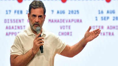 Lathi can stop a crowd, but not a question: Rahul | India News