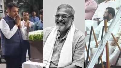 Nana Patekar Funeral: Nana Patekar’s mortal remains brought to Pune for state funeral, Maharashtra CM Devendra Fadnavis pays last respects, Eknath Shinde and others arrive |