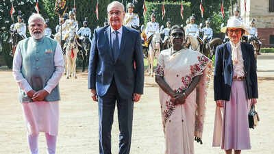 PM Modi meets Swiss president Parmelin in Delhi; trade, investment on agenda | India News