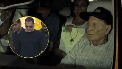 Salim Khan makes a RARE public appearance with Salma Khan at granddaughter Sipaara’s first birthday; Salman Khan, Sohail Khan and Arpita Khan Sharma join the celebration | Hindi Movie News