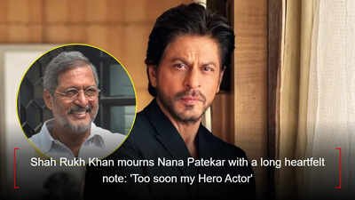 ‘Too soon my Hero Actor’: Shah Rukh Khan emotional tribute to Nana Patekar, recalls his advice, ‘Hero banne ke chakkar mein actor mat khona’ | Hindi Movie News