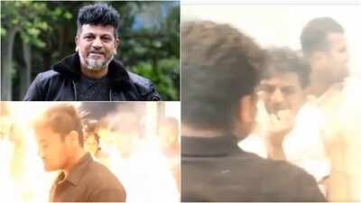 Shivarajkumar escapes firecracker mishap during ‘Bail’ promotion; blast erupts near actor in Chitradurga – Watch VIDEO |