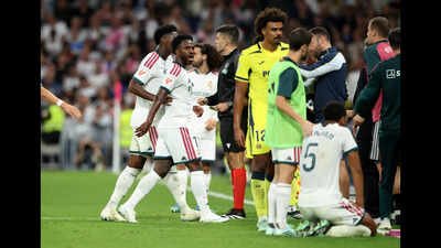 Real Madrid forward Vinícius Júnior issues apology after red card for hair pull ahead of El Classico: What happens next | Football News