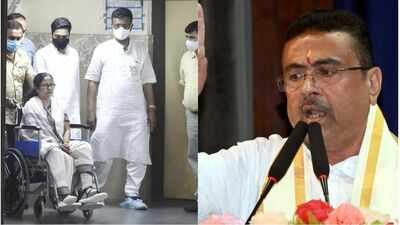 ‘No evidence of fracture’: Suvendu Adhikari says Bengal govt to probe Mamata Banerjee’s 2021 ‘injury’ | India News